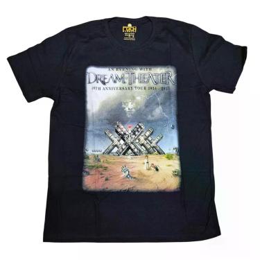 Imagem de Camiseta Dream Theater Blusa Banda Rock Unissex Bo3073 - Bandas, Preto