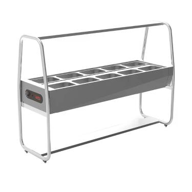 Imagem de Buffet Térmico Saro 10 Cubas Com Tampa Inox 220v Bf1022