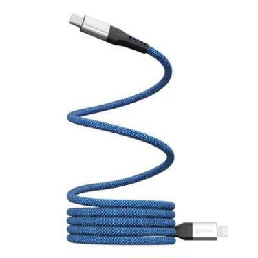 Imagem de Magcable Lightning Cabo Usb-c Com Conector Lightning E Corpo Magnético Geonav Azul E Cinza - Liuc03mag