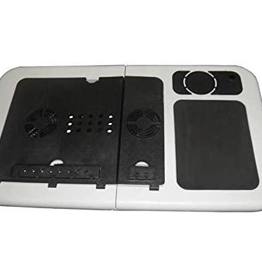 Imagem de Suporte Mesa Portatil Para Notebook e Netbook Com Cooler Dobravel Branca (BSL-MESA-2 / mc40228)