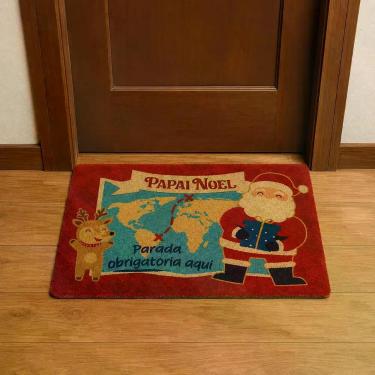 Imagem de Capacho Natalino - Papai Noel Parada Obrigatória - OK Darling