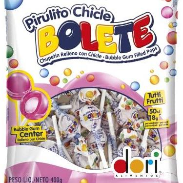 Imagem de Pirulito Dori Bolete, Sabor Tutti Frutti