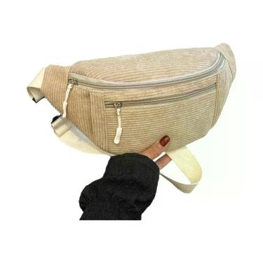 Imagem de Bolsa De Cintura Em Corduroy Para Mulheres, Bolsa Transversal, Bolsa D