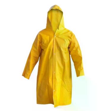 Imagem de Capa de Chuva Amarela em PVC Forrado Tamanho GG Plastcor