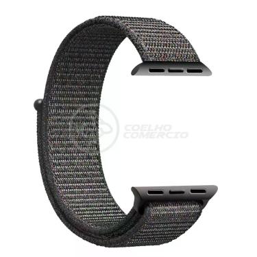 Imagem de Pulseira Nylon Para Iwo Smartwatch 42mm 44mm - Cinza
