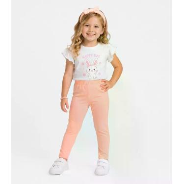 Imagem de Legging Infantil Feminina Select Rosa, 10, Rosa