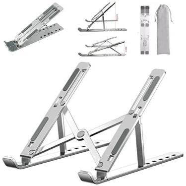 Imagem de Suporte Para Notebook Ajustável Em Alumínio Weemsbox Ergonômico Ajustável Portátil Metal