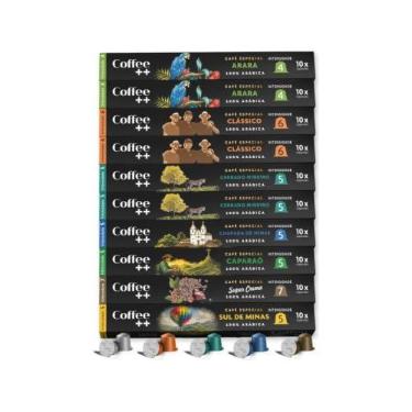 Imagem de Kit 100 Cápsulas de Café Especial Coffee Mais, Compatíveis com Nespresso, Sabores Sortidos, Seleção de Origens de Minas Gerais
