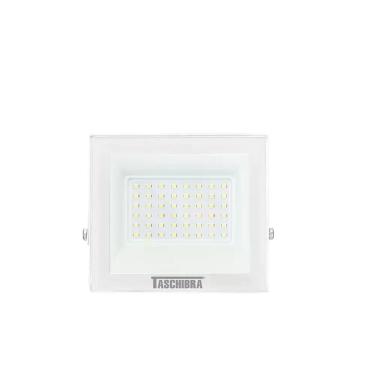 Imagem de Refletor Tr Led 50w Slim Branco - Taschibra 3000k (amarela)