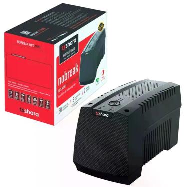 Imagem de Nobreak Ts Shara Ups Mini 600va, Bivolt Automático, 6 Tomadas, 1x Bateria 12v 5ah - 4568
