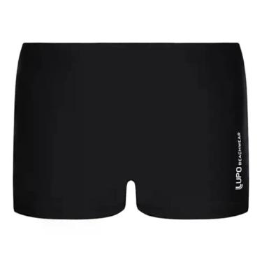 Imagem de Sunga Boxer Infantil Lisa Lupo Kids Beachwear, Preto, 12
