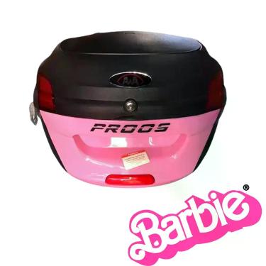 Imagem de Baú Bauleto Para Moto Awa Proos 34 Litros Rosa (Barbie)