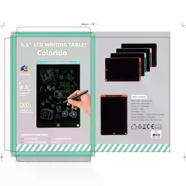 Imagem de Lousa Mágica Infantil Tela LCD Tablet 8.5 10 12 Polegadas para Escrever e Desenhar Leve Portátil Azul Preto Rosa OEM