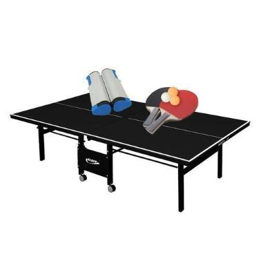Imagem de MESA PING PONG 1084 PRETA KLOPF + Kit Completo 5091