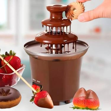 Imagem de Torre de Chocolate Cascata Gourmet Ideal para Bancada e Fondue 110v -