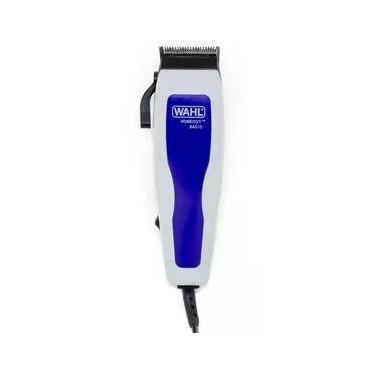 Imagem de Máquina de Cortar Cabelo Wahl Home Cut Basic 9155 com 8 Pentes - Cinza/Azul