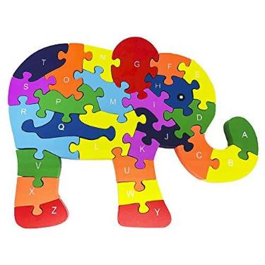 Imagem de Quebra-Cabeça de Madeira, Elefante, 26 peças, Toy Mix