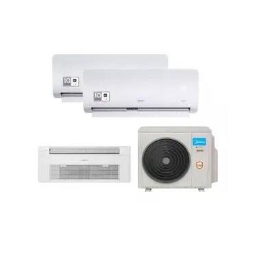 Imagem de Ar Condicionado Tri Split HW e Cassete 1V Midea 27000 BTU (2x9+1x18) Quente e Frio 220V 38MBMTA27M5