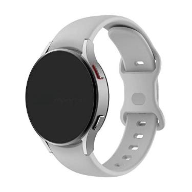 Imagem de Pulseira Sport Borboleta compativel com Samsung Galaxy Watch 4, Galaxy Watch 4 Classic, Galaxy Watch 5, Galaxy Watch 5 PRO - Marca LTIMPORTS (Cinza)
