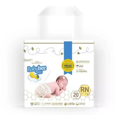 Imagem de fralda descartável babybee free dermoprotetora Com camomila e aloe ver