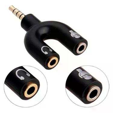 Imagem de Adaptador Para Headset-fone De Ouvido P2 Fêma (fone E Mic) Para P3 Macho - Cdc-1021
