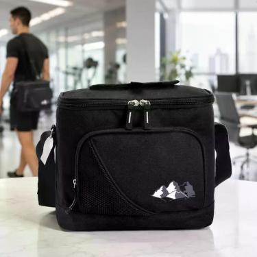 Imagem de Bolsa Frasqueira Térmica Praia, Academia & Trabalho 13L Cor:Preto - Re