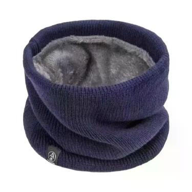 Imagem de Cachecol Feminino De Inverno Em Pelúcia E Lã, Aquecedor De Pescoço, Go