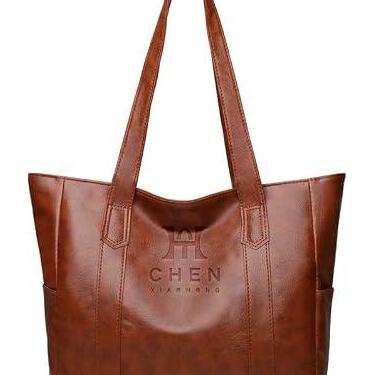 Imagem de Bolsa Feminina Grande Tipo Tote | Bolsa de Ombro e Mão para Faculdade, Trabalho e Dia a Dia | Estilo Casual Elegante (Marrom)