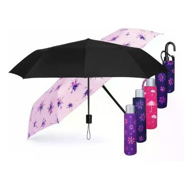 Imagem de Guarda Chuva Prático Sombrinha Bolsa Dia A Dia Chuva Sol - guarda chuv