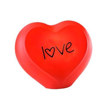 Imagem de Luminária Shining Love – Luminária Decorativa Coração em Polietileno, Bivolt 110/220 V, LED/Fluorescente (até 10 W) – Luz Ambiente Romântica para Quarto, Sala ou Escritório
