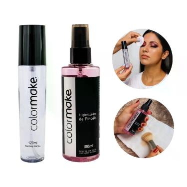 Imagem de Kit Demaquilante Higienizador de Pincéis Colormake Maquiagem Limpeza P