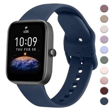 Imagem de AK Pulseira Esportiva de Substituição Macia de 20 mm para Amazfit GTS 4, GTS 3, GTS 2 e Bip 3