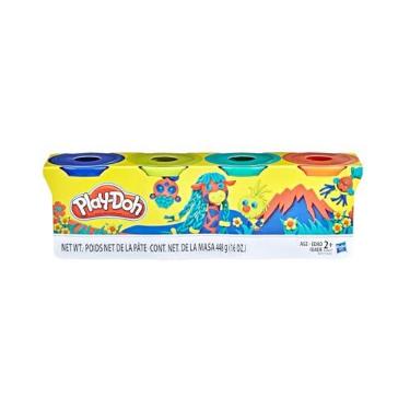 Imagem de Play-Doh, Massinha de Modelar Infantil, Kit com 4 Potes - Conjunto de Brinquedo com Cores Variadas - A partir de 2 Anos