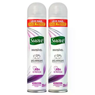 Imagem de Kit 2 Desodorante Suave Invisível Aerossol Antitranspirante 48h 200ml
