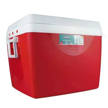 Imagem de Caixa Térmica 75l Grande Cores Cooler Bebidas Mor Vermelho