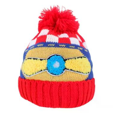Imagem de Touca Gorro Infantil Vermelha Aviador Colorida Tamanho único