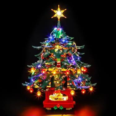 Imagem de LIGHTAILING Luz para árvore de Natal da família Lego-41843 — fácil instalação, fiação oculta, decoração de casa e pronta para presente (modelo não incluído)