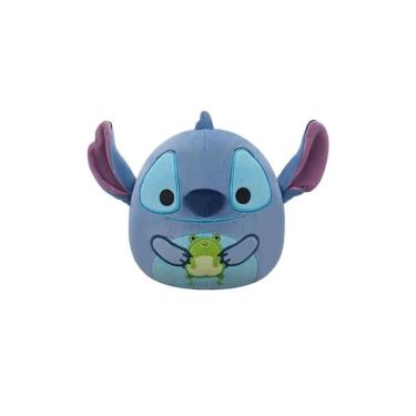 Imagem de Pelúcia Stitch Squishmallows Disney Sunny Segurando Sapo 16cm Original