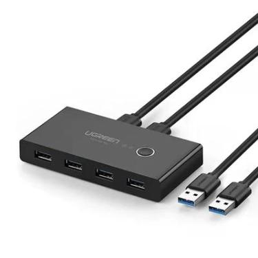 Imagem de Switch Ugreen 4 Em 1, Compartilhamento USB 3.0, Preto