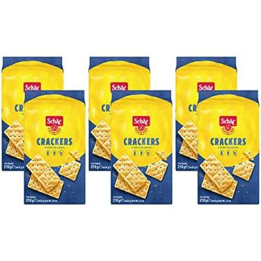 Imagem de Kit 6 Biscoito Crackers s/ Glúten Vegano 210g Schar Sabores