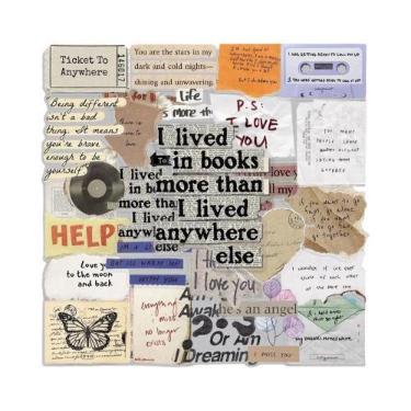 Imagem de Adesivos De Frases Em Inglês Vintage, Transparentes E À Prova D'água P