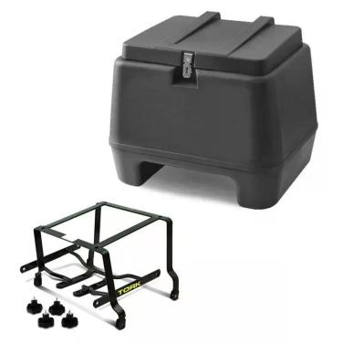 Imagem de Baú Bauleto Moto Pro Tork 135 Litros Preto + Suporte, PRETO, DAFRA SPE