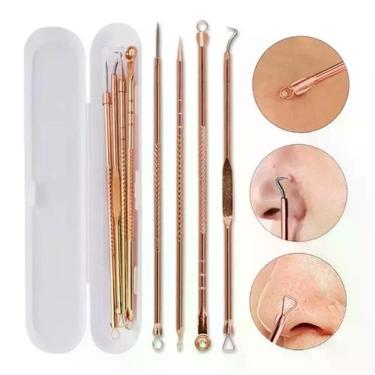 Imagem de Kit C/4 Extrator Tira Acne Cravos Espinha Limpeza Pele