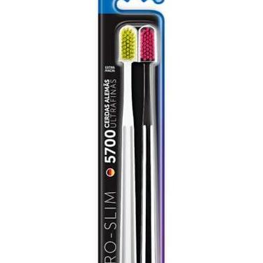 Imagem de Escova Dental Jadepro 742 Pro Slim, Macia, Cartela com 02 Unidades