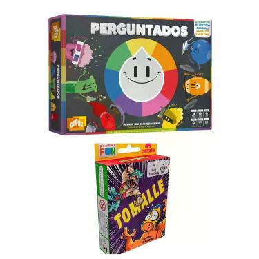 Imagem de Kit Jogos de Tabuleiro e Cartas: Perguntados Copag + Tomalle Cooper Fu