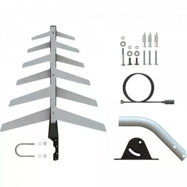 Imagem de Antena Externa para TV Aquário DTV1500 Recepção de Canais Digitais UHF HD Full HD Compatível com Tvs e Conversores