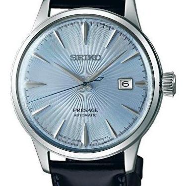 Imagem de SEIKO PRESAGE Hora de coquetel azul gelo automático "Sky Diving" SRPB43J1, Clássico