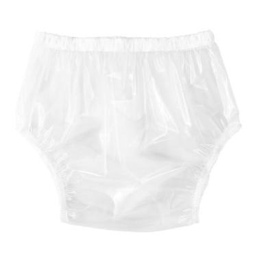 Imagem de Kokiya Capa de fralda de pano para adultos, calças versáteis, transparentes e respiráveis, cuecas protetoras para praia, viagens de longa distância, verão, L
