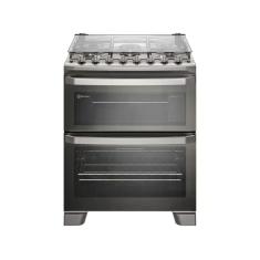Fogão 5 Bocas Electrolux FE5DC com Duplo Forno, Prata, 110V
