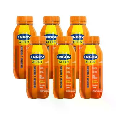 Imagem de Kit 6 Bebida Engov After Tangerina Recupera Reenergiza 250ml